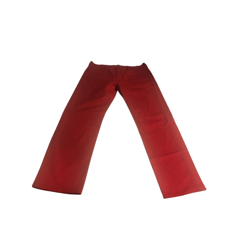 Levi‎ Strauss Co 569 Red Jeans Mens W36 L34 Straight Fit Cotton Denim